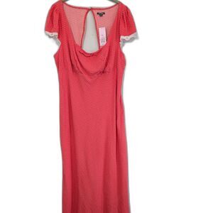Women's Midi Dress -Wild Fable-  Rose Red Size XXL